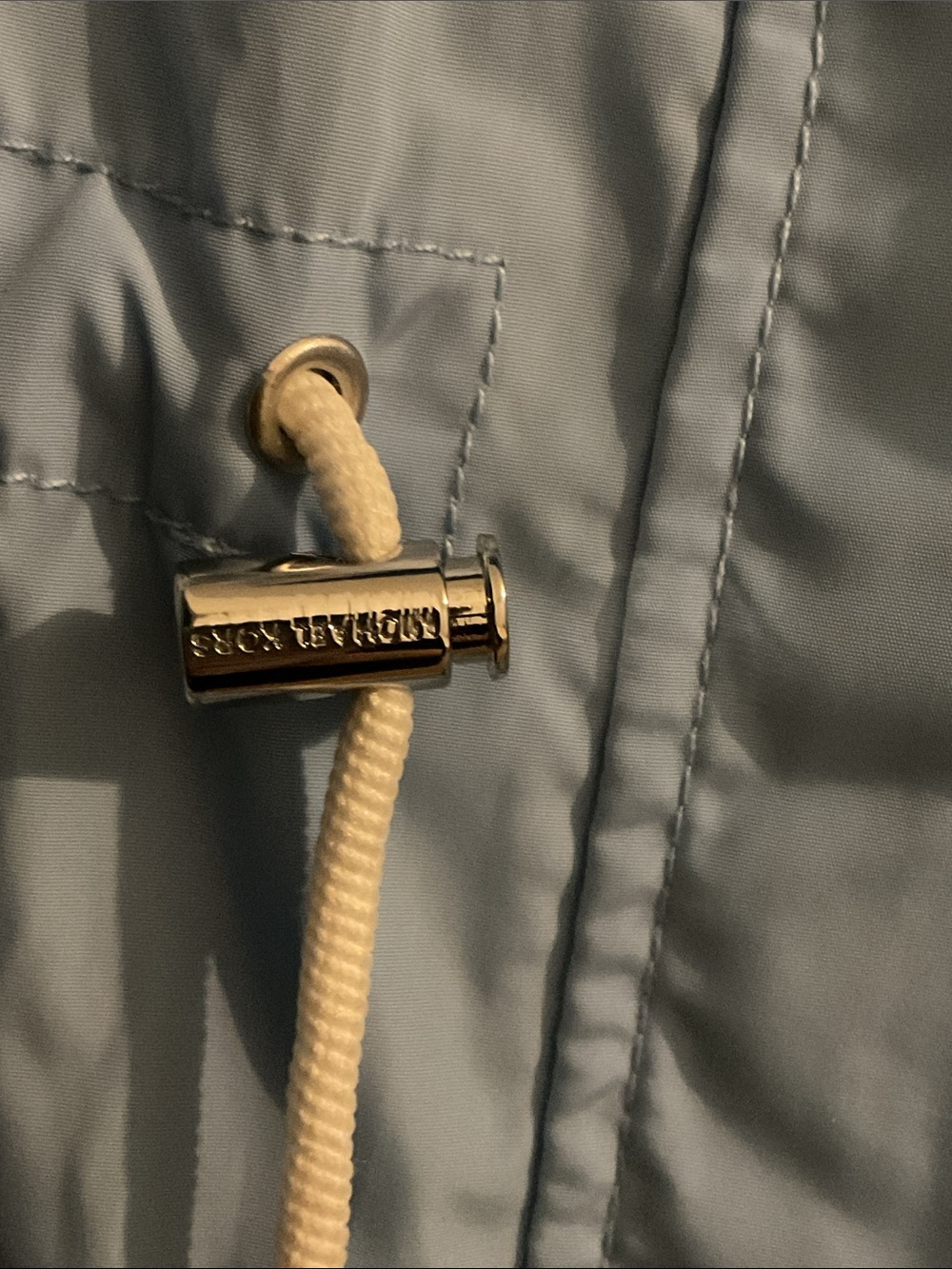Michael Kors Light Blue Hooded Jacket - Picture 5 of 7